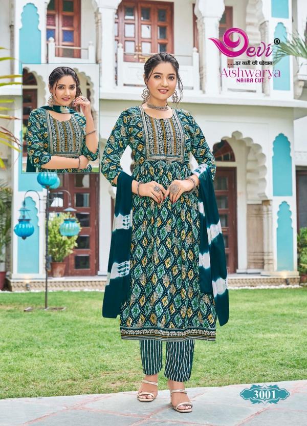 Devi Aishwarya Vol-3 – Nyra Cut Kurti With Pant & Dupatta